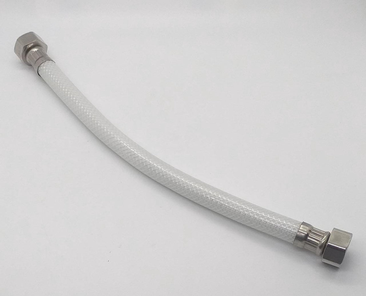 Flex Hose 1/2" X 1/2" X 20" PVC with Metal Ends