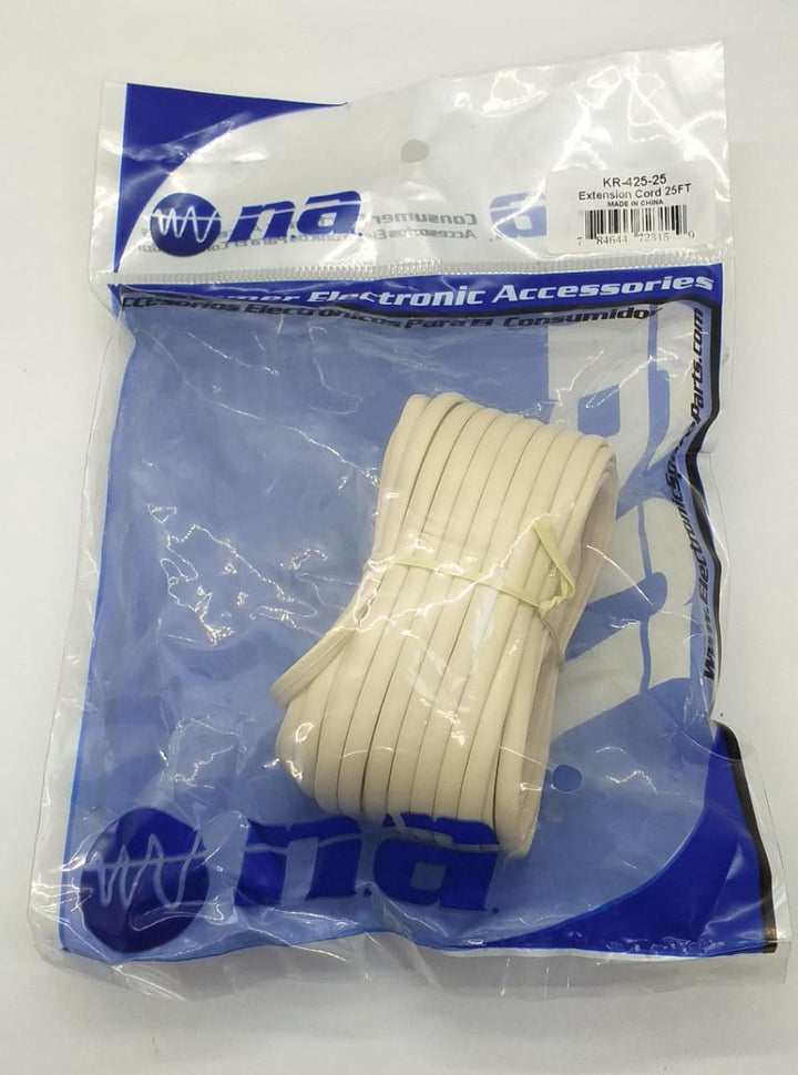 NIPPON AMERICA Telephone Extension Cord 25FT BL-KR-425-25