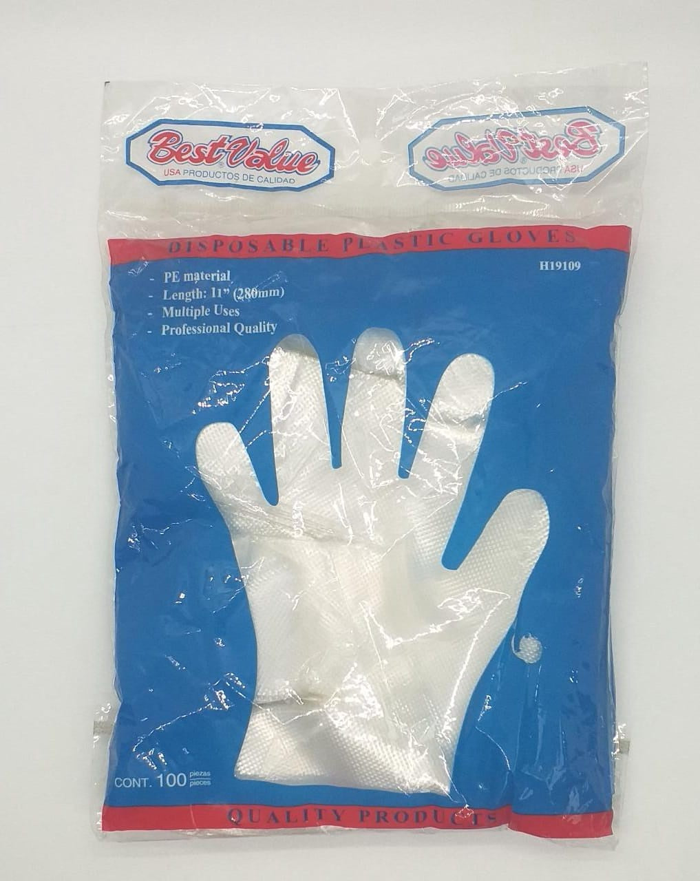 BEST VALUE Gloves Disposable 100PCS H19109