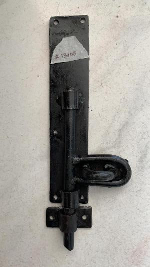 Tower Bolt 8" Padlock Type Black Heavy Local
