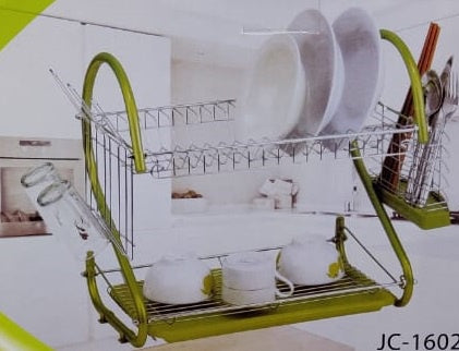 Dish Rack 2 Layer JC-2238 Green