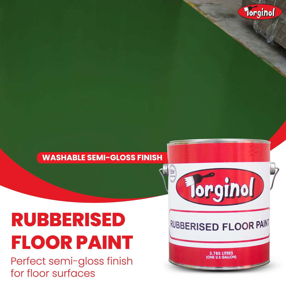 ARBO Paint Rubberised Green Gal Oil