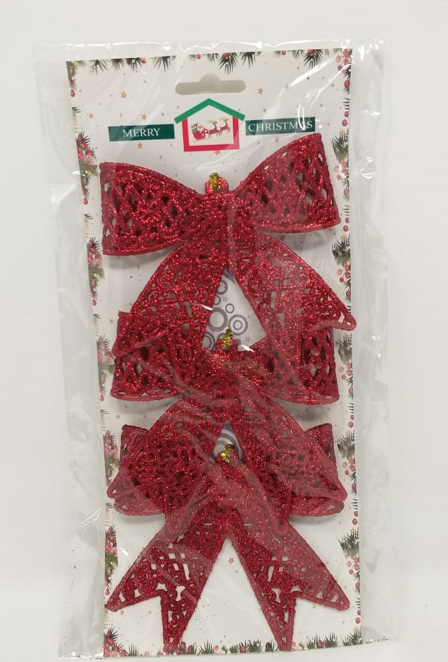 Christmas Decorations Bows LY238 3PCS Pack