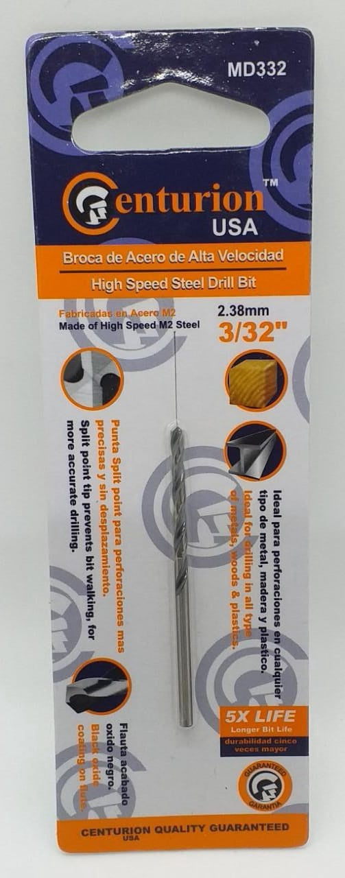 CENTURION Drill Bit Metal 3/32" MD332