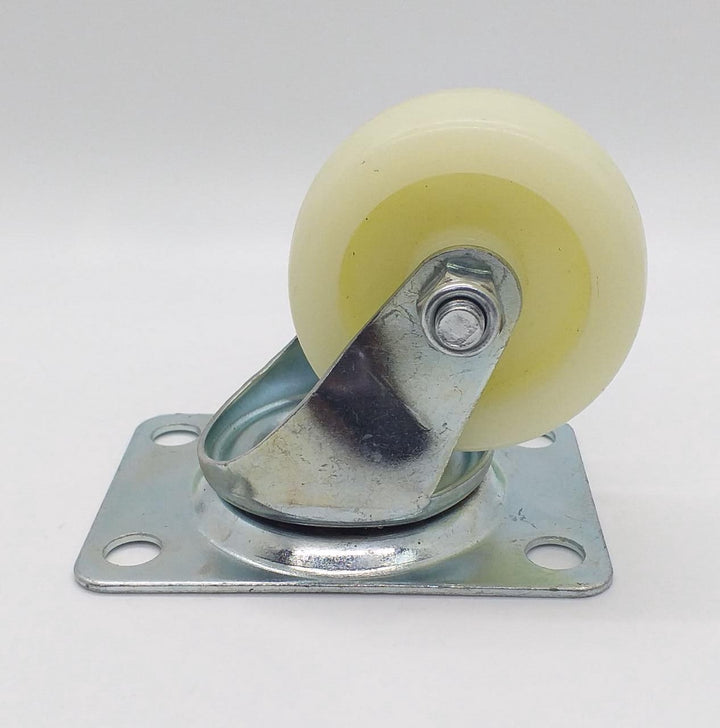 Wheel Coaster 2 1/2" Wht Swivel