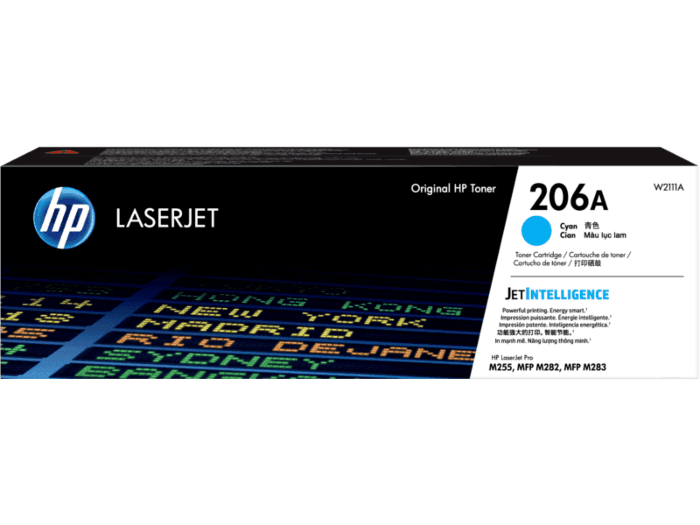 HP Computer Printer Toner 206A Cyan W2111A