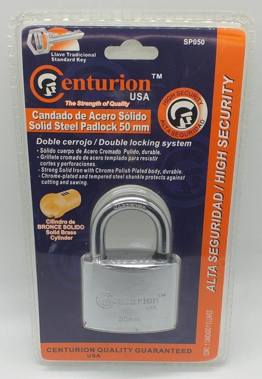 CENTURION Padlock 50MM Chrome SP050