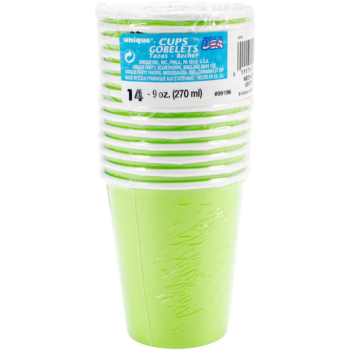 UNIQUE Party Cups 9OZ 270ML 14PCS Pack Gobelets
