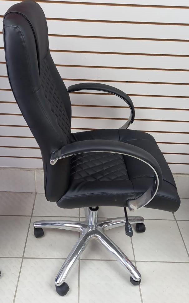 Chair Office Black with Arm Rest 2016HN Sky Express Leather