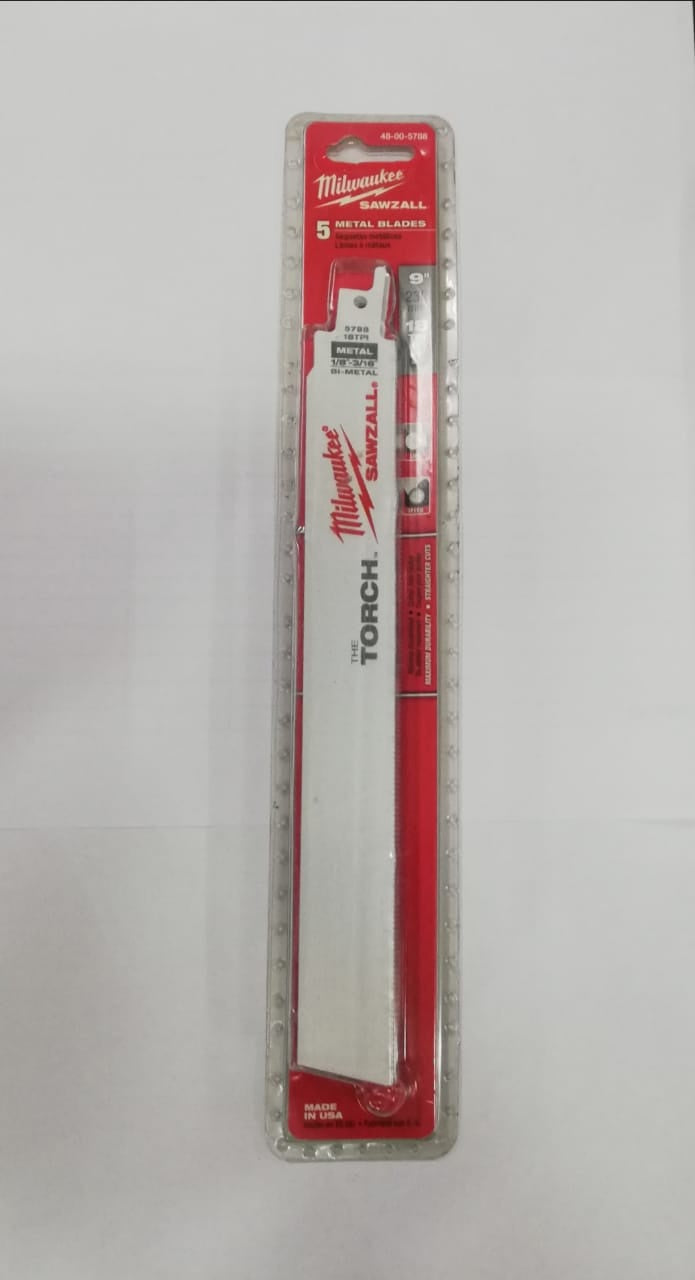MILWAUKEE Blade Sawzall 9" 5PCS 18TPI 5788 T