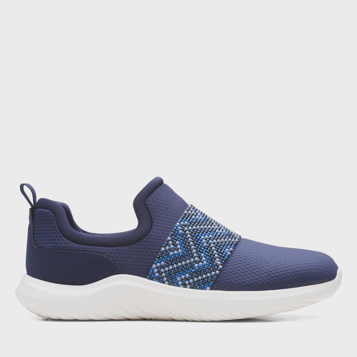 CLARKS Footwear Women Sneaker Nova Way Stone / Navy