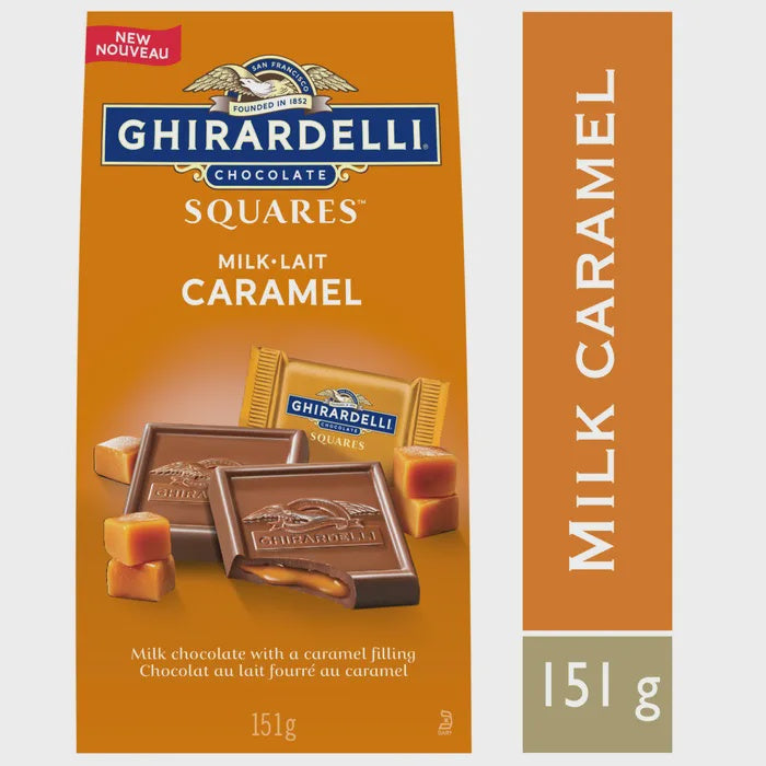 GHIRARDELLI Milk Chocolate Caramel Squares Bag 151G