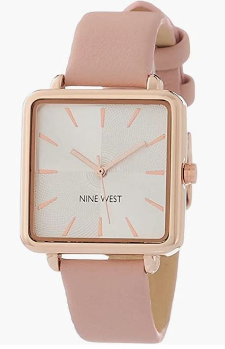 NINE WEST Watch Women Strap Pink 2670RGPK