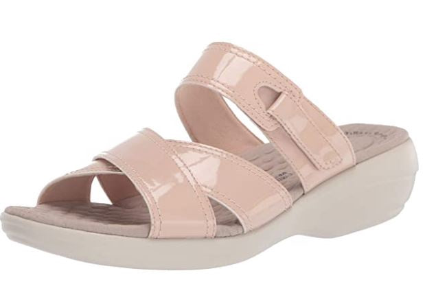 CLARKS Footwear Women's Alexis Art Flat Sandal Blush