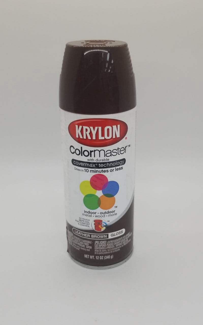 KRYLON Colormaster Gloss Leather Brown 52501 12OZ