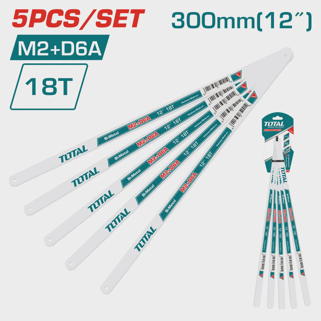 TOTAL Hacksaw Blade THTKT58185 5PCS Set