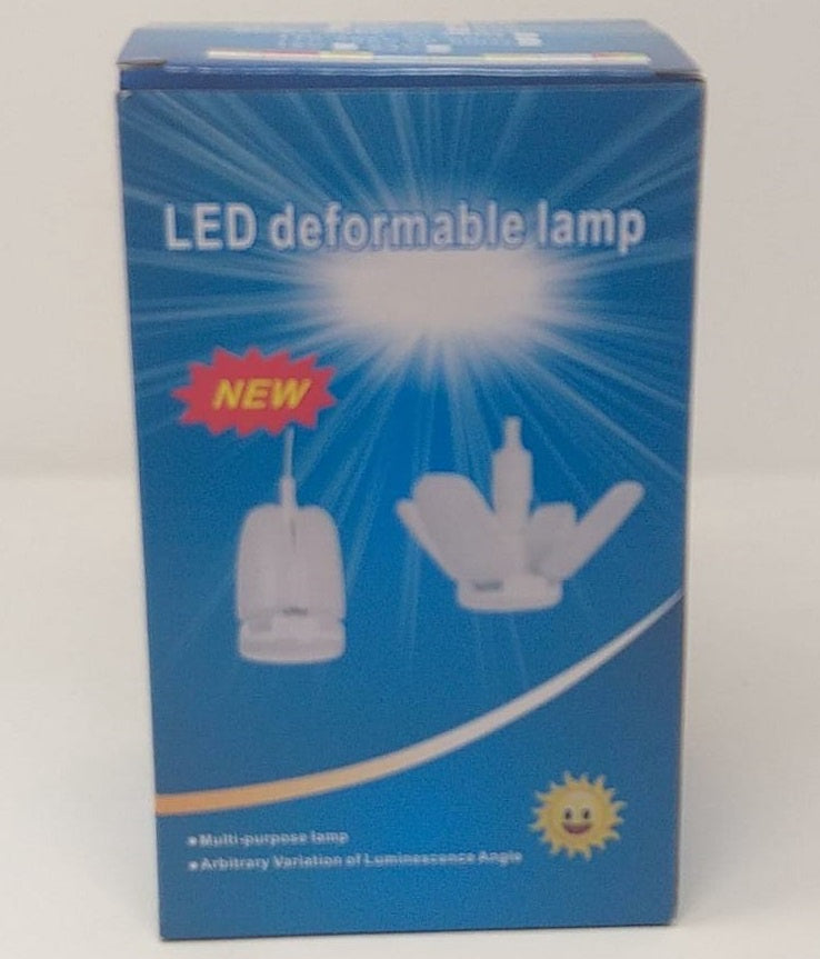 Bulb LED Fan Blade 50W 6500K 85-265 Deformable Lamp