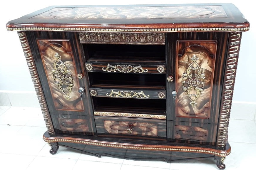TV Stand Wood with Cupboard 752
