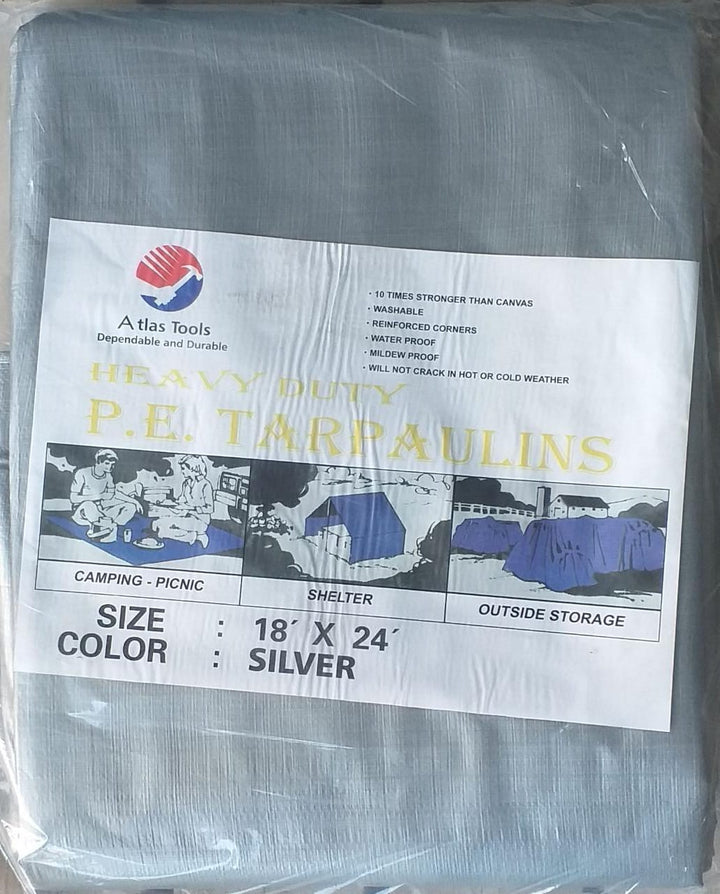 ATLAS Tarpaulin Silver 18'X 24'