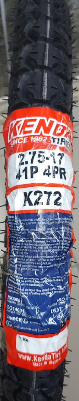 KENDA M/CYCLE Tyres Rr 275 X 17 2.75-17 K272 41P 4PR