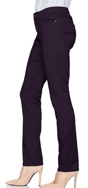 LEE Pants Women Straight Fit Regal (Dark Purple) Rebound Jean Medium