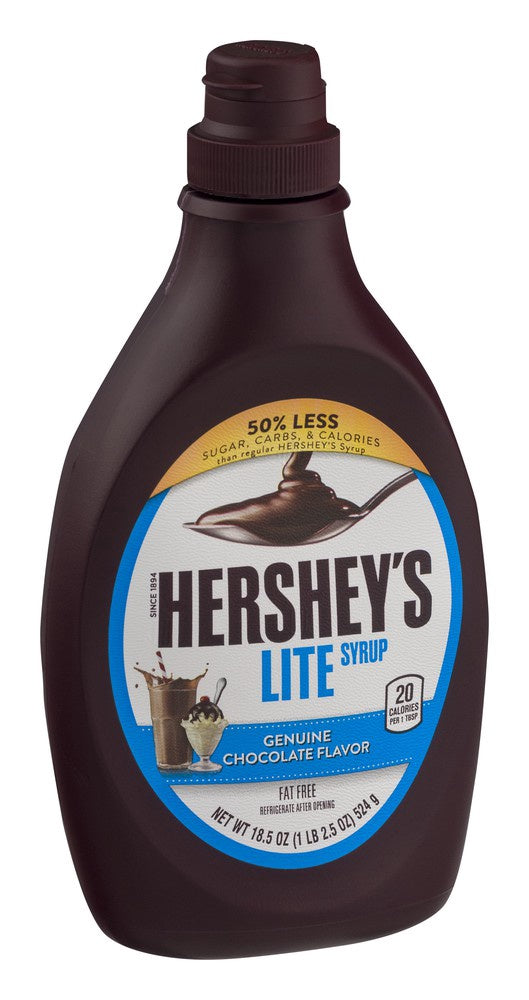 HERSHEY'S Syrup Lite Genuine Chocolate Flavor 18.5OZ 524G