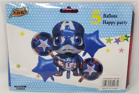 Party Balloons Characters 5PCS Pack 467 Xindi Foil