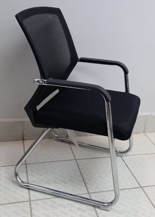 Chair Waiting with Arm Black Back S1129BK