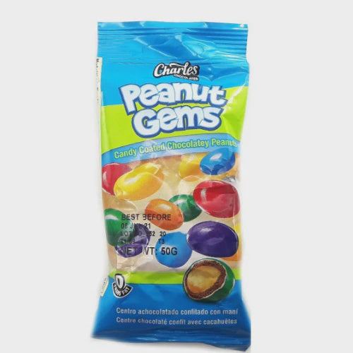 CHARLES Peanut Gems Candy Coated Chocolatey 15G