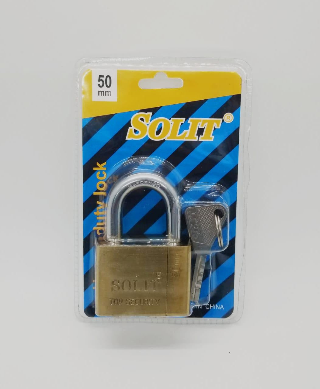 SOLIT Padlock 50MM Short Shackle Brass