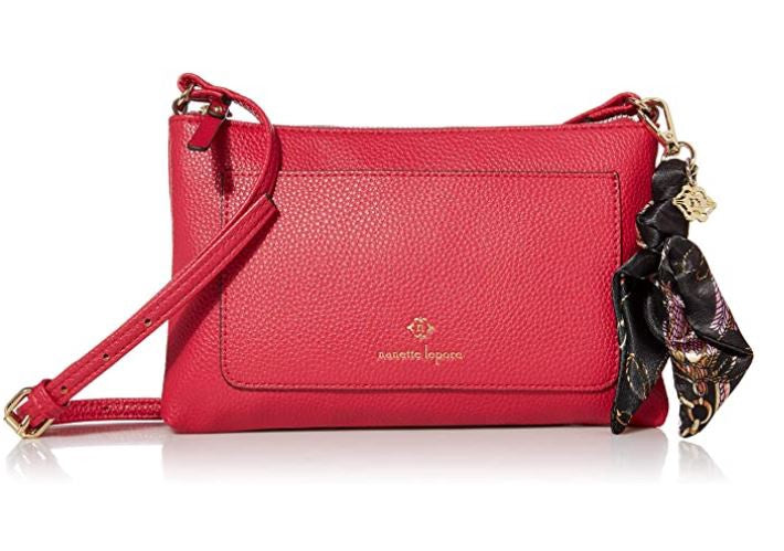 NANETTE LEPORE Bag Pocket Crossbody with Scarf 28715928 Wild Berry