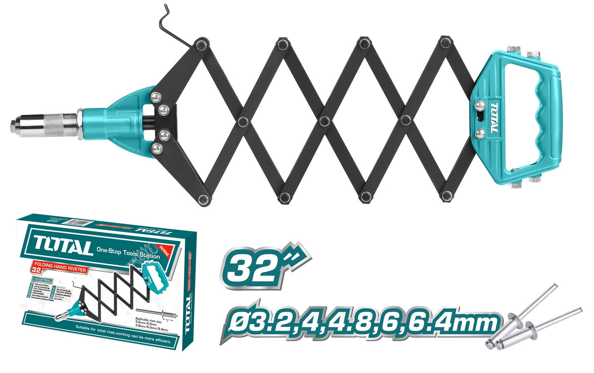 TOTAL Rivet Gun THT32321 Folding Hand