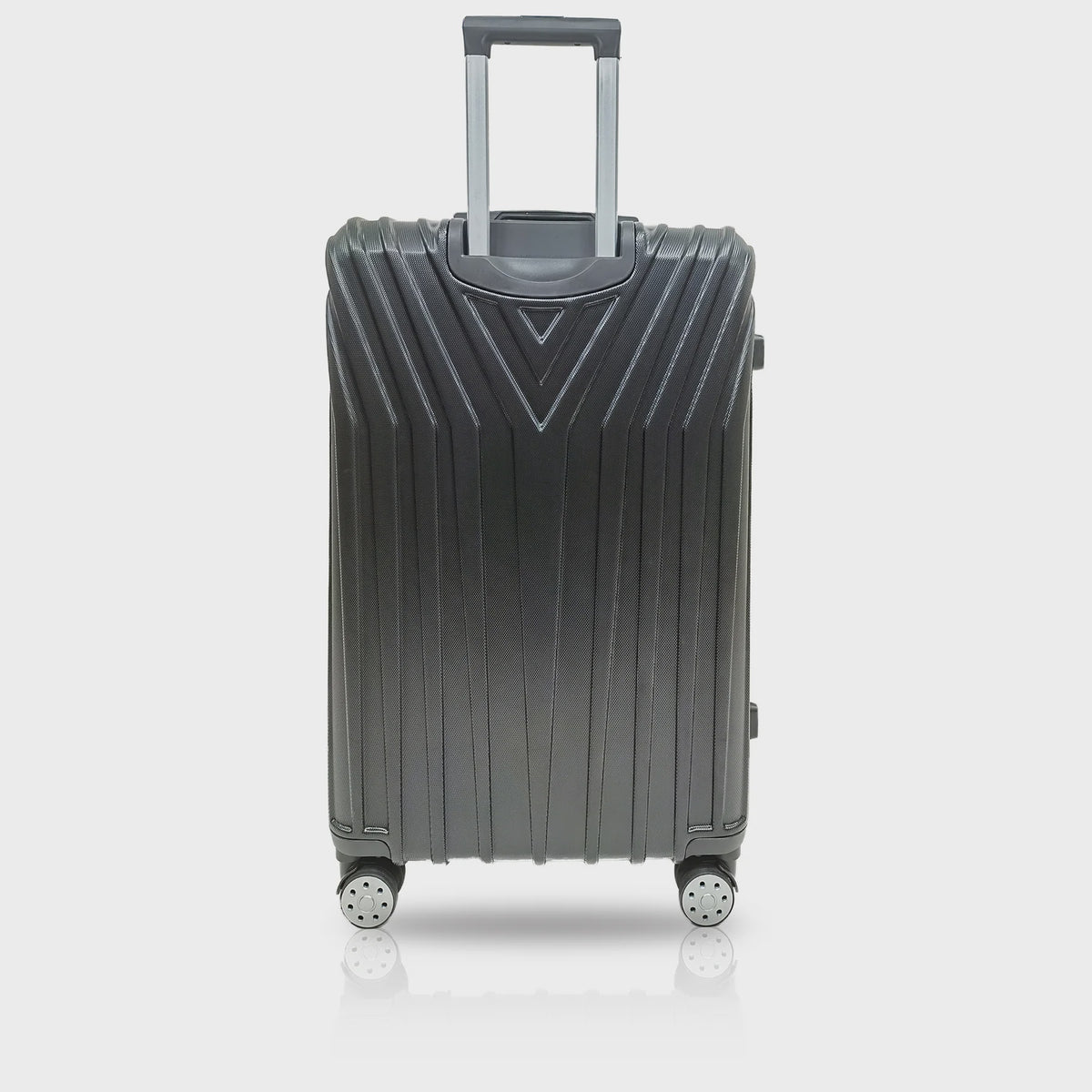 TUCCI ITALY Luggage Suitcase Large 28" Bordo T0323-28IN-BLK ABS Hard Cover 4 Wheel Spinner Black