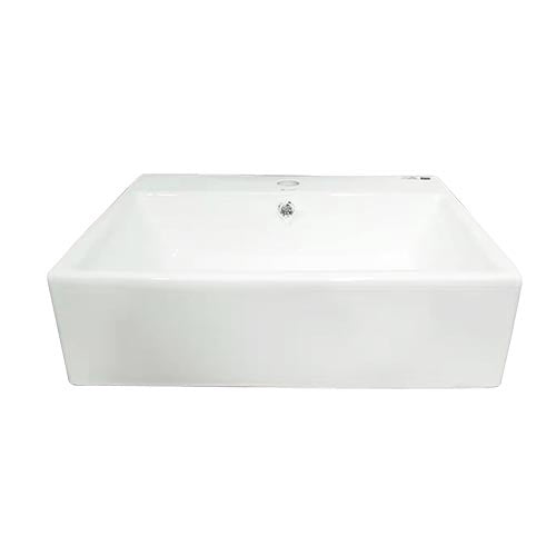 KIOTTO Sink Ware Vessel Square 22" White 560X420X155MM GNN-T017S