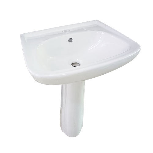 CPTL Sink Ware W/PEDESTAL White Large 1 Hole GNN-C307