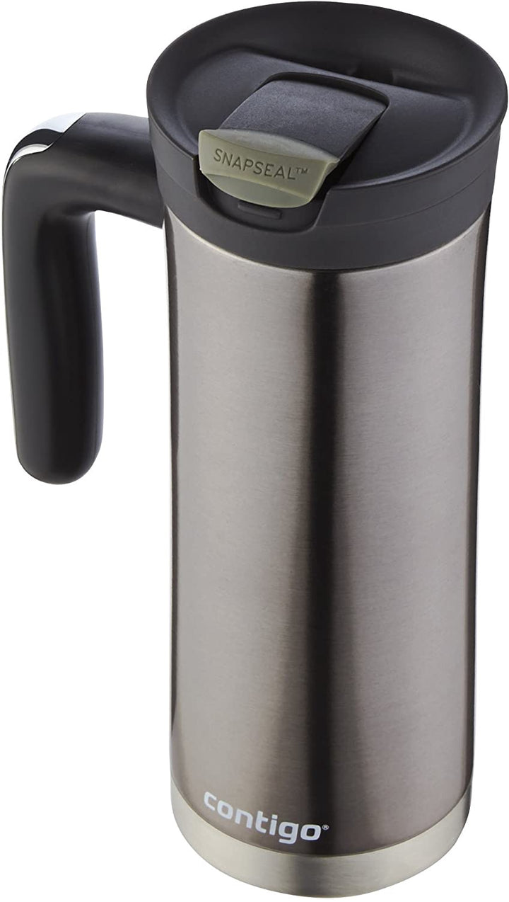 CONTIGO Travel Mug 20OZ Snap Seal Superior Stainless Steel Tumbler Leaden Gray
