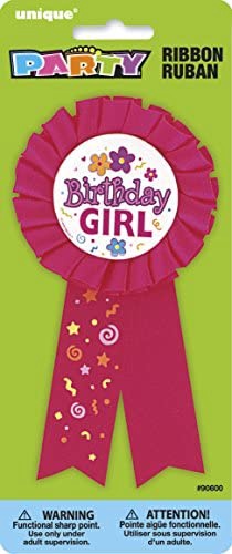 UNIQUE Party Birthday Ribbon Badge