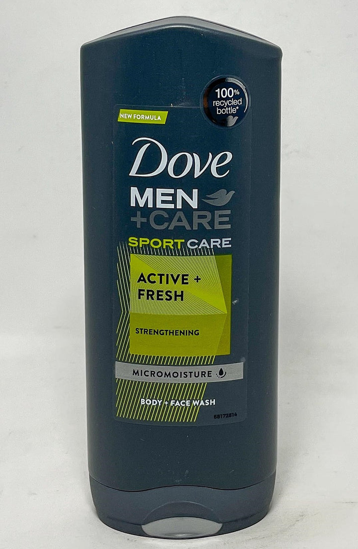 DOVE Men + Care Sportcare Active + Fresh Strengthening Micromoisture Body + Face Wash 400ML