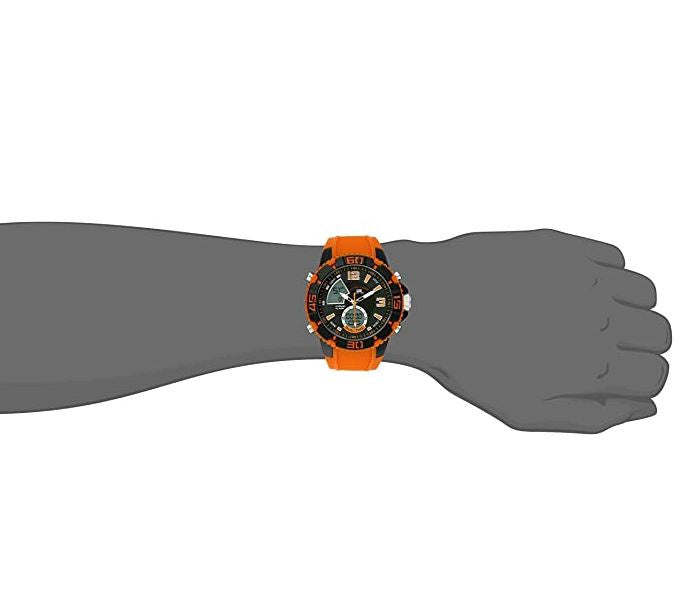 US POLO ASSN. Watch U.s. Polo Assn. Sport Men's US9483 Sport with Orange Silicone Band