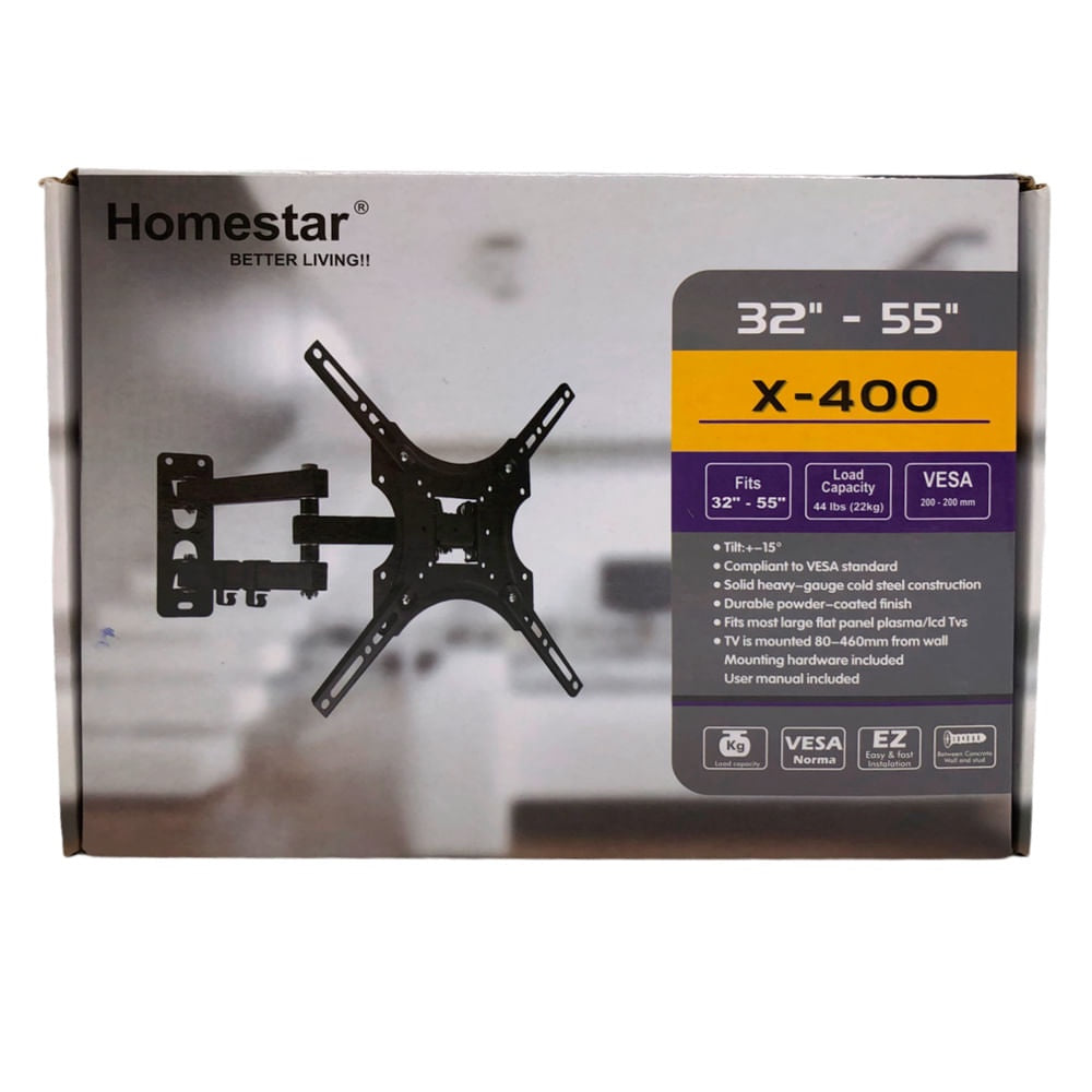 HOMESTAR TV Wall Bracket 32"-55" X-400 NVS201272