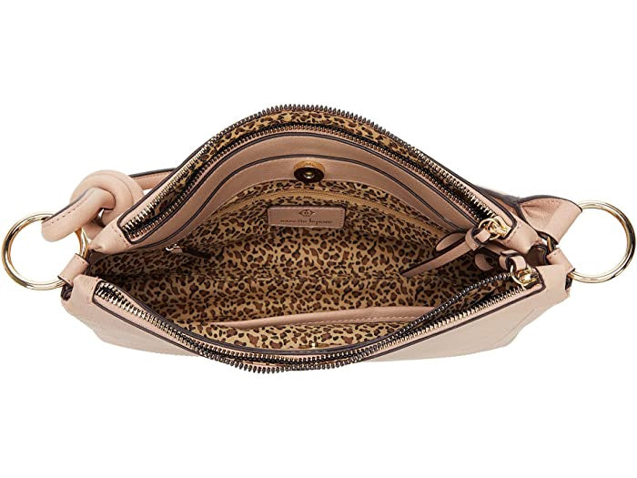 NANETTE LEPORE Bag Oriana Double Zip Shoulder W/PRINTED Lining