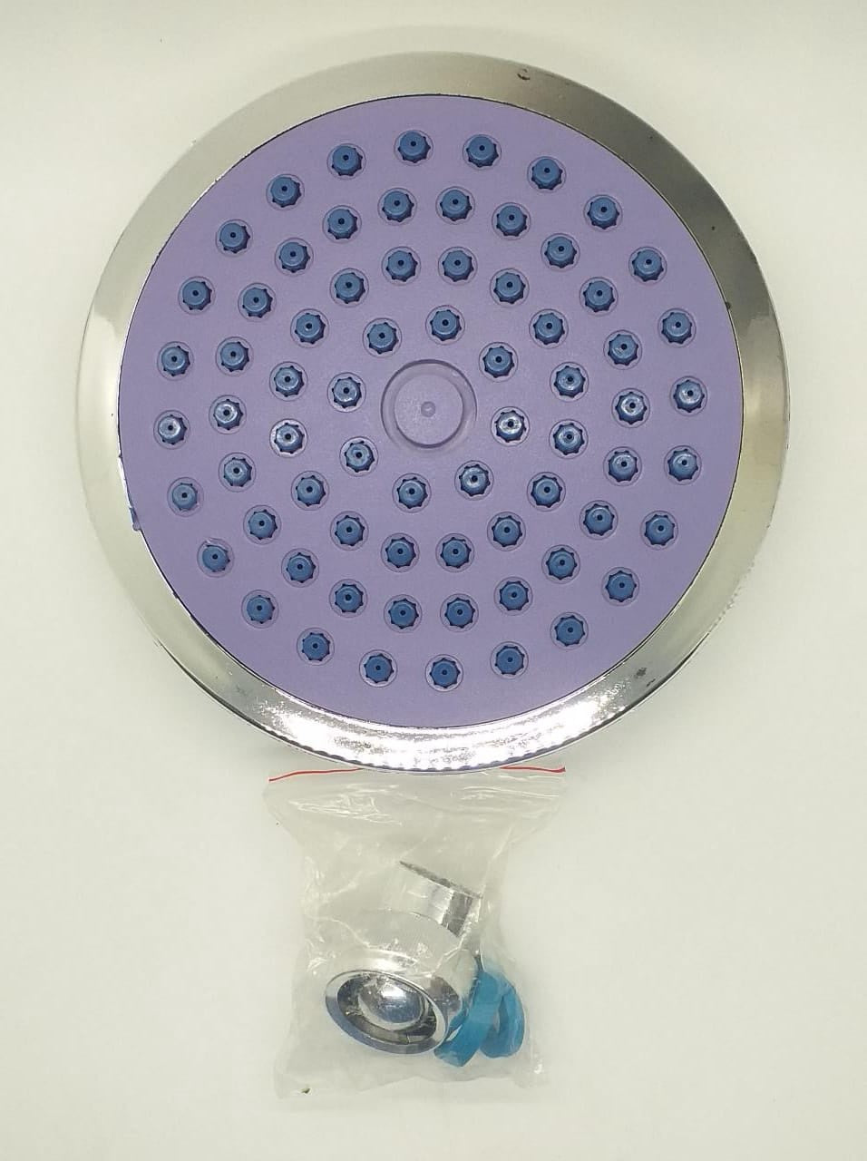 Shower Rose 1/2" Large Purple Nickle 6" Broad Head