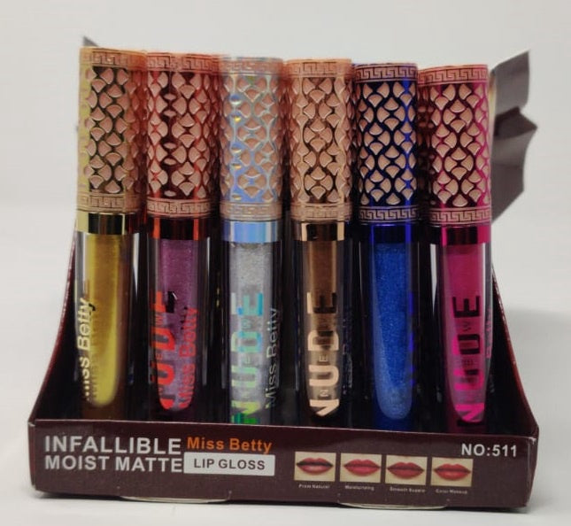 Makeup Lip Gloss Miss Betty 511 Moist Matted