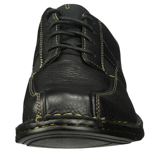 CLARKS Footwear Men's Espace LACE-UP Black Oily Leather