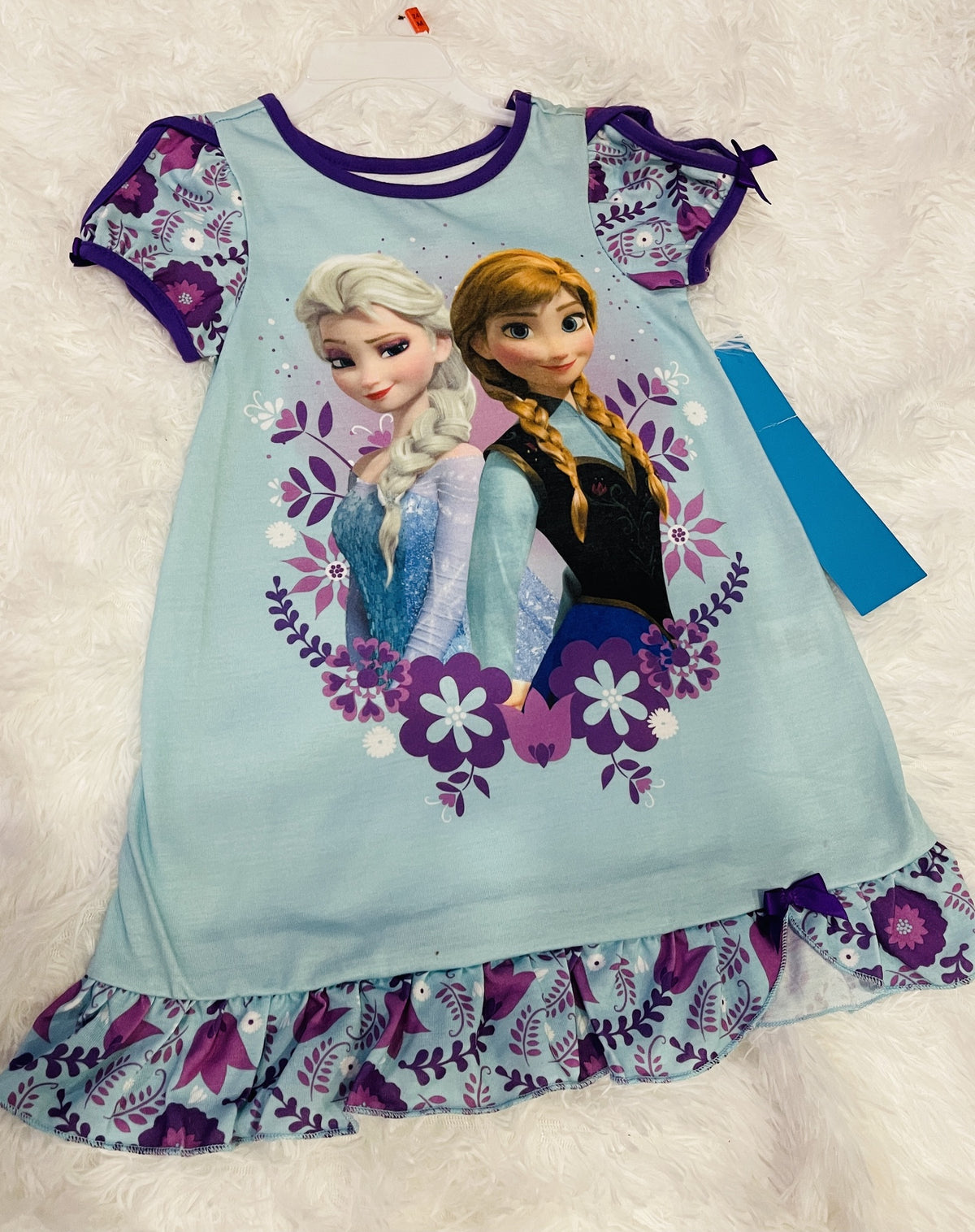 DISNEY Kids Sleepshirt Girls Flutter Sleeve