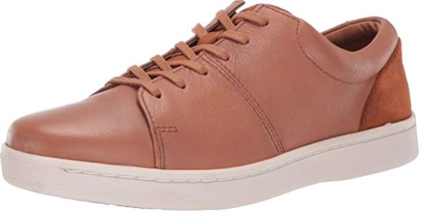 CLARKS Footwear Men's Kitna Vibe Sneaker Tan Leather
