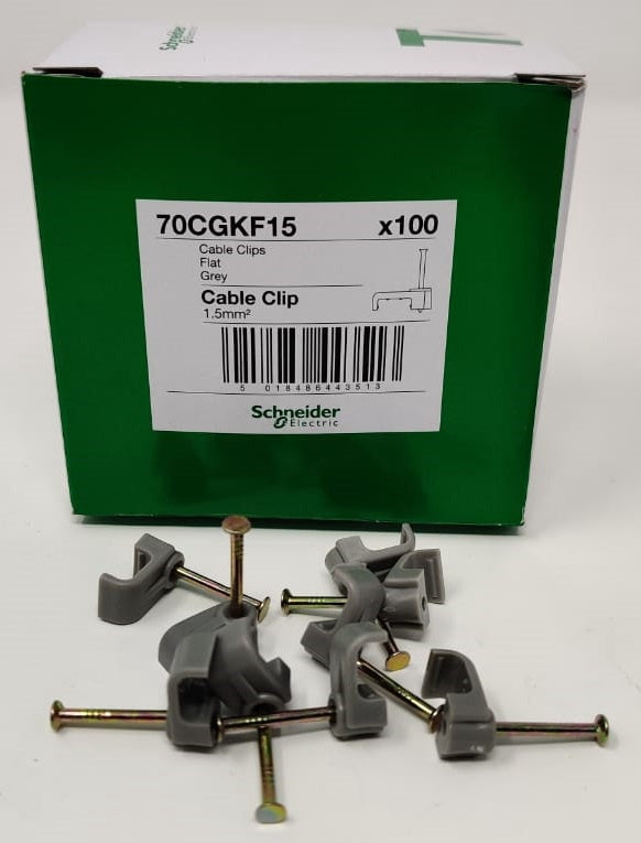 SCHNEIDER Cable Tower Clips 1.5MM Flat 70CGKF15 100PCS Box