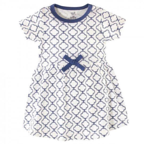 TOUCHED BY NATURE Baby Dress Set 2PC Organic Cotton Elephant