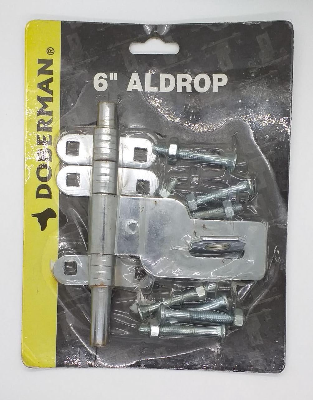 DOBERMAN Tower Bolt 6" with Padlock Nickle