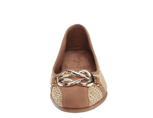 AEROSOLES Footwear Women's Casual, Ballet, Flat Natural Combination